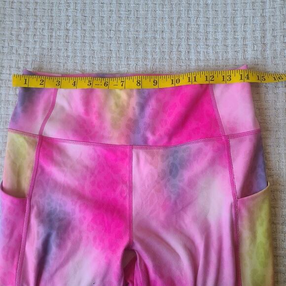 Fablectics Pure Luxe Multicolor Athletic Leggings Women's Size L - Picture 6 of 8
